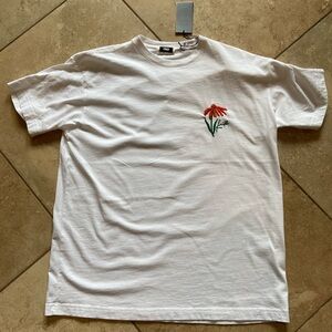 Kith White Tee with Floral Design
